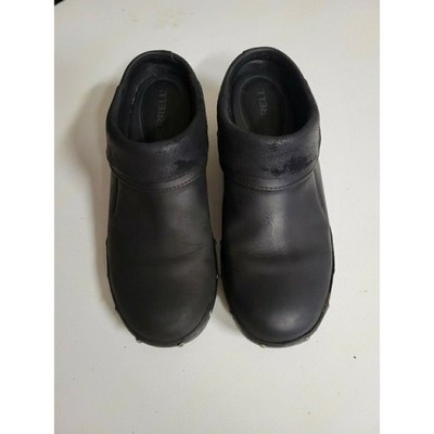 Merrell Luxe Wrap Clogs Size 9 Black Leather Studded Comfort Casual Clog Shoes