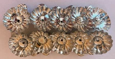 10 Vintage Christmas Clips Clip-On Silver Tree Candle Holders w/ Orig Packaging