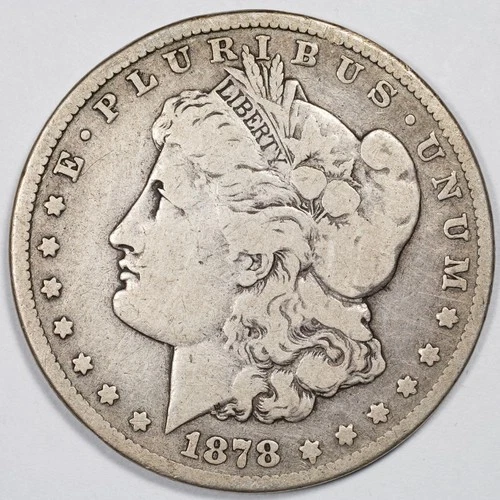 1878-CC Morgan Silver Dollar Carson City Mint Very Good (VG)