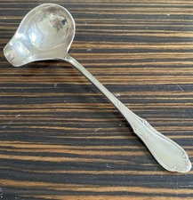 ANTIQUE VINTAGE ART KRUPP SILVER PLATED GRAVY SAUCE LADLE AUSTRIA 