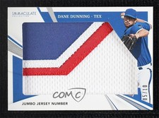 2021 Panini Immaculate Jumbo Jerseys Jersey Number 5/10 Dane Dunning 0jp9