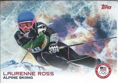 2014 Topps US Olympic & Paralympic LAURENNE ROSS Alpine Snow Skiing Ice Downhill