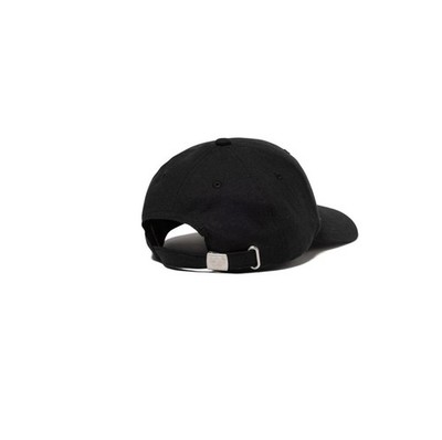 HUMAN MADE 6-Panel Linen Black Cap Heart Logo Strapback