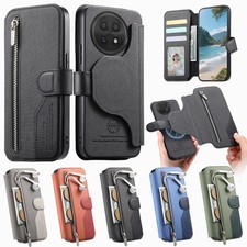 For OnePlus 13R, 2in1 Separable Case Magnetic Adsorption Leather Flip Wallet