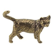 Statuine gatto rame distintivo ornamento ottone da collezione decorazione casa a