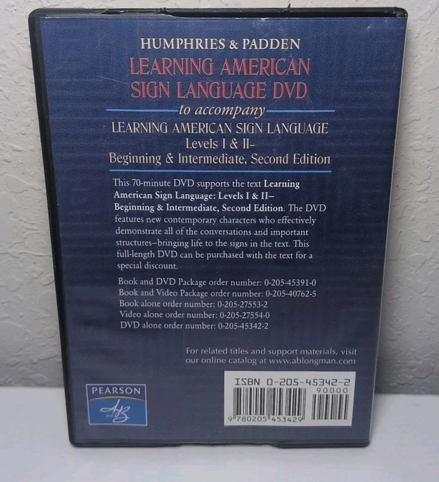 Aprendiendo lenguaje de señas americano por Carol A. Padden, Daniel W. Renner DVD ROM B35 Foto 2 de 2
