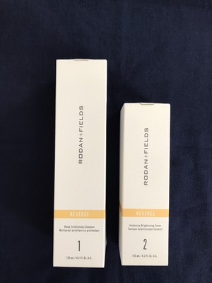 1, 2 RODAN + FIELDS Reverse 1: Deep Exfoliating Cleanser 2:Intensive Brightening