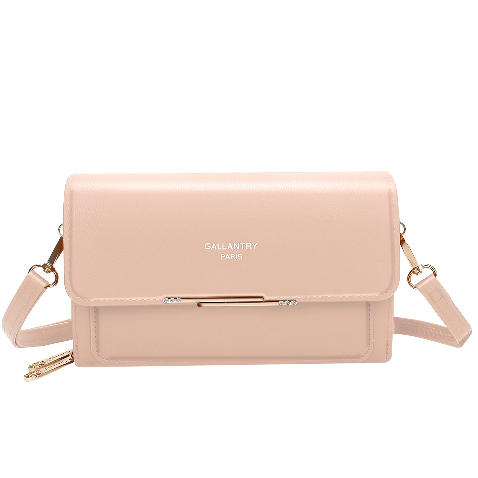 Pochette bandoulière pour femme compacte Gallantry rose pour libérer vos mains