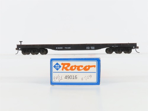 HO Scale Roco 49016 Erie Railway Flatcar #7249 | Zustand: Used