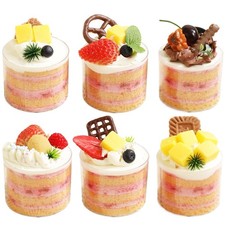 6 Pack Artificial Fake Cupcakes Display Food Decor Desserts Pastries