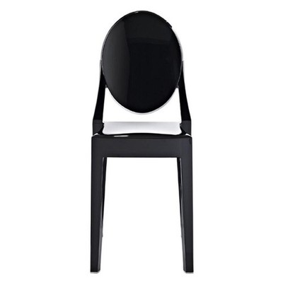 Aron Living 18.5'' Mid-Century Plastic Dining Chair in Black