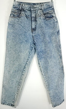 Vtg PS Gitano Denim Jeans Women's 12 Short Blue Fade Acid Wash 80s 90s