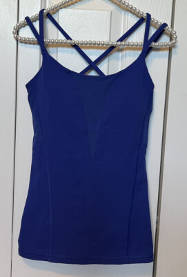 lululemon - lululemon ブラタンク Lululemon Wild Tank Top Strappy Built-In Bra Gray Yellow