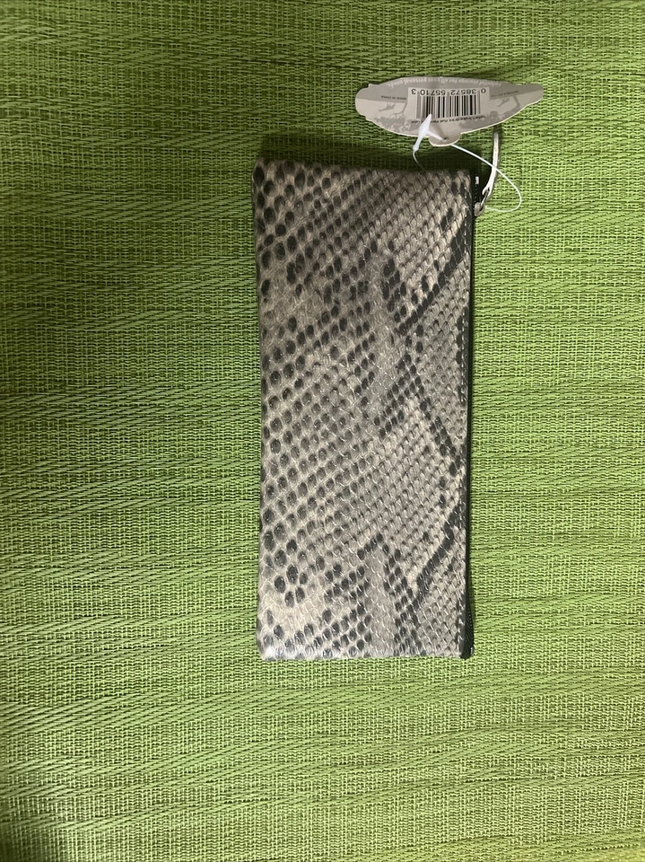 Estojo de lápis Zoologicals pele de cobra falsa estampa de cobra safári fofo novo com etiquetas - Imagem 2 de 3