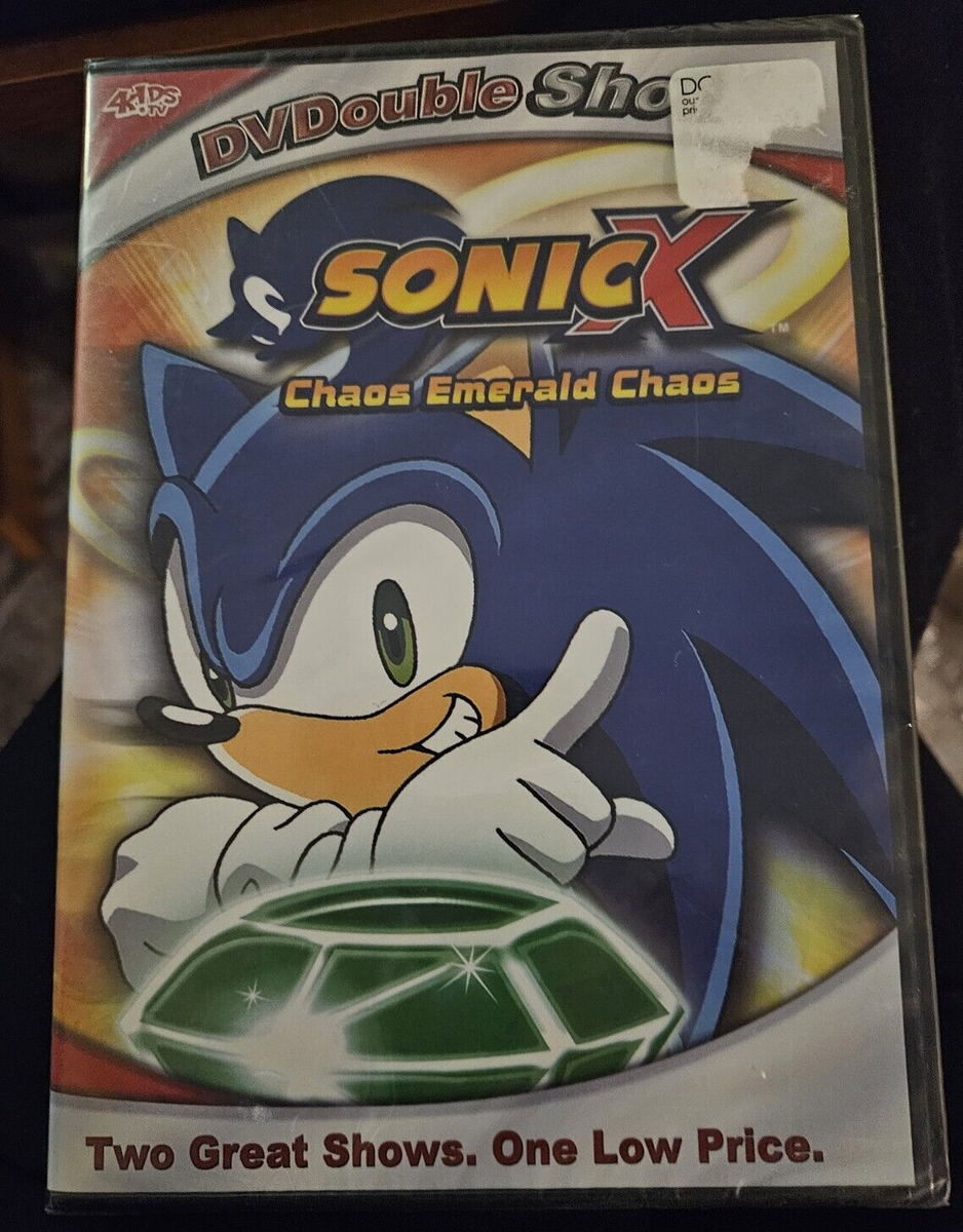 Sonic X: Chaos Emerald Chaos / Unfair Ball-DVD Double Shot-SEALED