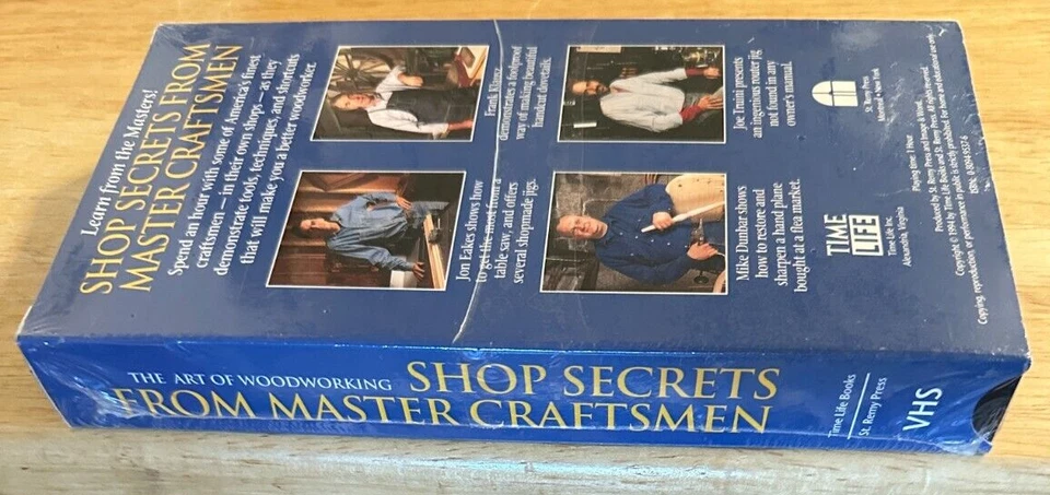 TIME LIFE The Art of Woodworking-Shop Secrets From Master Craftsmen NEW VHS - Image 4 of 4
