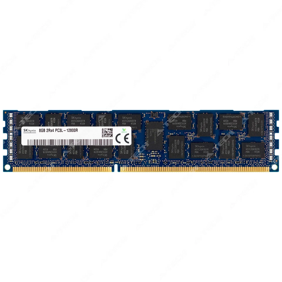 Hynix 8GB 2Rx4 PC3L-12800R RDIMM DDR3L 1600 ECC REG Registered Server Memory RAM
