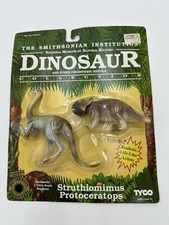 VINTAGE SMITHSONIAN COLLECTION STRUTHIOMIMUS PROTOCERATOPS TYCO DINO RIDERS MIB