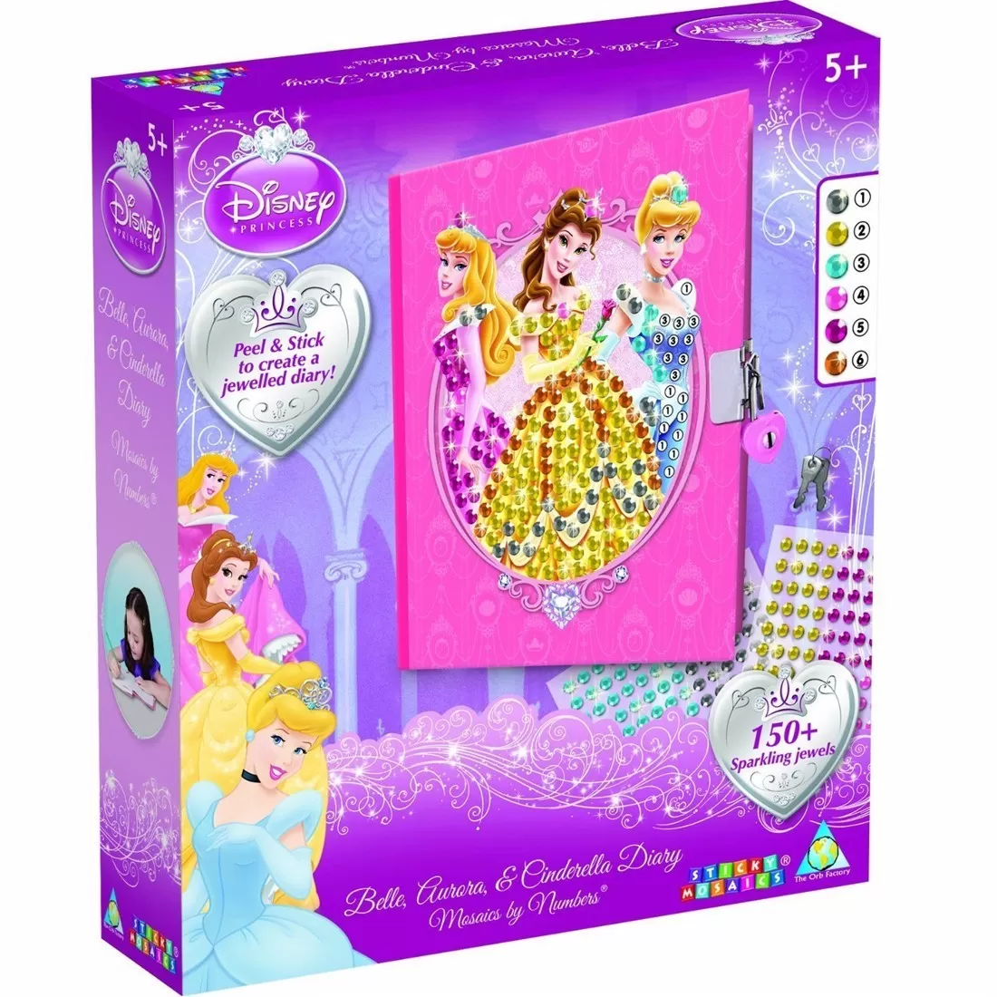 Sticky Mosaics Disney Princess Diary Sticky Mosaic Set