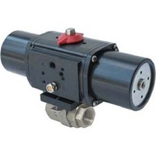 Gemini Valve  S/S Ball Valve W/500 Series Spring-Return Pneumatic Actuator, 3/4"