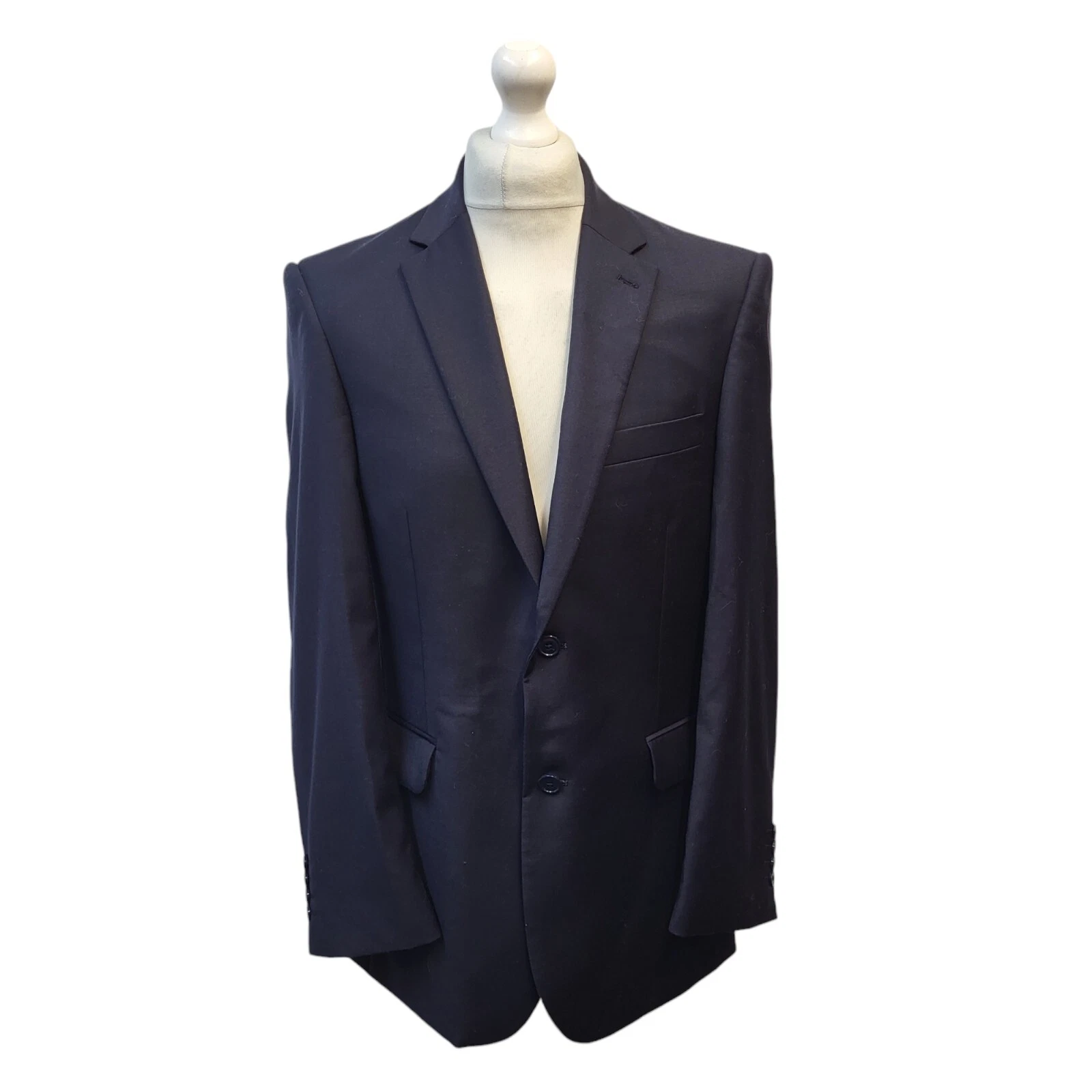 Austin Reed Black wool Suit Jacket UK Men's Size M 40" J315