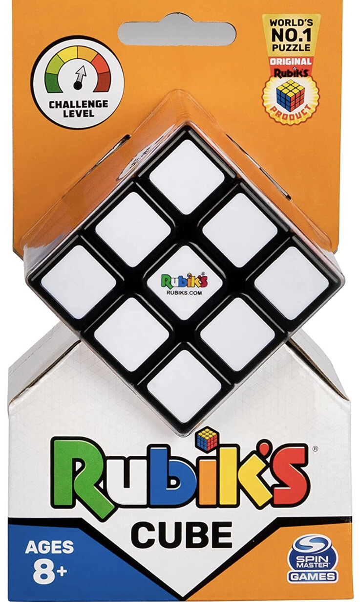 Rubik's, Spin Master, Il Cubo Classico 3X3,L'Originale,per Bambini 8+ Rompicapo