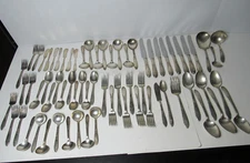Lot of 69 Piece Vintage King Edward National Silver Plate Demitasse Flatware Set