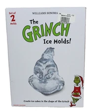 Williams Sonoma Grinch Ice Mold 2 pack Christmas Brand New in Box