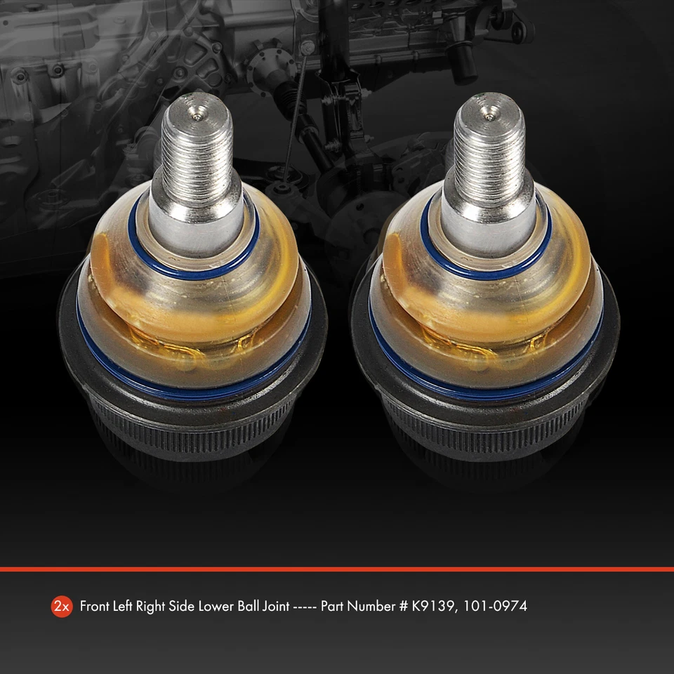 2x Rótulas inferiores delanteras para Mercedes-Benz 240D 350SD 380SE 450SE 500 560SEC Foto 2 de 4