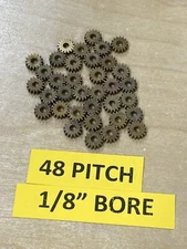 BOSTON GEAR BRASS G-132 SPUR GEAR 48 PITCH 16 TEETH FOR CLOCK MACHINE LATHE ETC.
