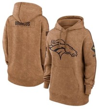 DENVER BRONCOS Authentic Women  s Nike 2023 Salute To Service Hoodie Medium NWT