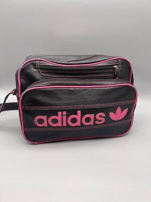  Adidas Tasche Vint Airliner schwarz Rosa Bag Umhängetasche Selten