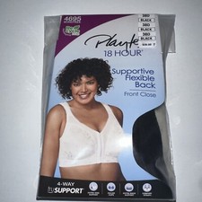 Playtex 18 Hour Bra 38D Front Close Flexible Back Comfort Support New with Tags