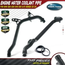 2 Engine Heater Inlet Water Coolant Pipe for BMW E39 E46 11531705210 11537502525
