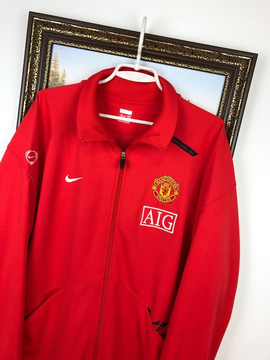 Vintage Nike Manchester United Football Jacket Soccer Track Top