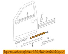 Chevrolet GM OEM 04-06 Colorado Front Door-Emblem Badge Nameplate 15045622