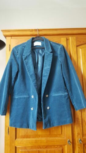 Veste Courte Femme Promod - Taille 38/40, Gris, Paletot En Coton Doublé Polyester