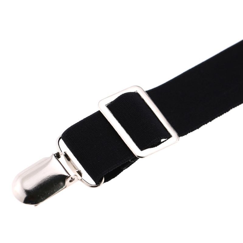Unisex Elastic Waist Belt with Garter Suspender Clip Stocking Pants Holder Strap eBay