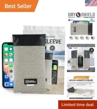 Dry Shield Faraday Phone Sleeve   Slim Waterproof Dry Bag for Cell Phones + ...
