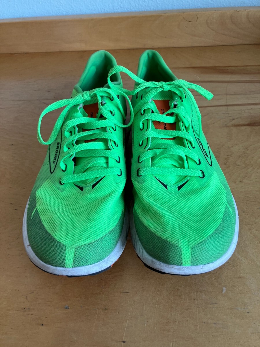 Brooks Draft XC Spikes Neon Green Cross County Running Shoes  display picture 3