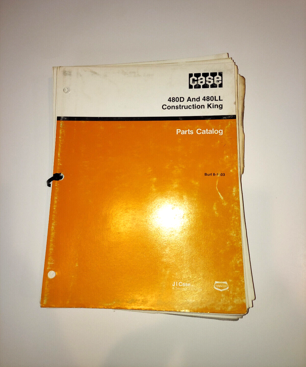 J.I. Case 480D 480LL Construction King Parts Catalog Manual 8-1100