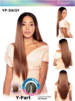 Smart Braid Glamlace Syn Lace Front mit Y-Teil Gänseblümchen Perücke 