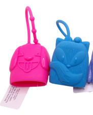 Bath Body Works PocketBac Holder for 1oz Hand Gel Choose Pink Dog or Blue Fox