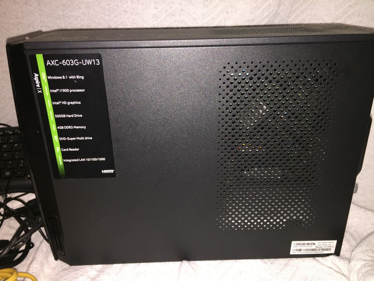 Acer Aspire X Windows 10, 500 GB, 4 GB, DVDRW, HDMI, USB 3.0 Acer Aspire X Windows 10, 500 GB, 4 GB, DVDRW, HDMI, USB 3.0