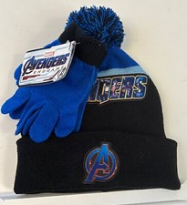 Marvel Avengers youth beanie and gloves set NEW