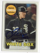 TRAYCE THOMPSON Signed Autographed 2018 Topps Heritage High Number Card CWS #530