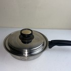 Euopean Lady 304 Thermium Stainless Steel 1.5 Qt 9” Skillet Sauce Pan With Lid