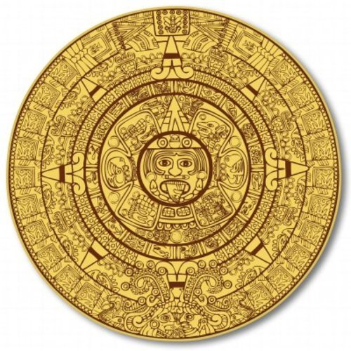 Pegatina de vinilo para coche calendario maya - TALLA SELECCIONADA - Imagen 1 de 1
