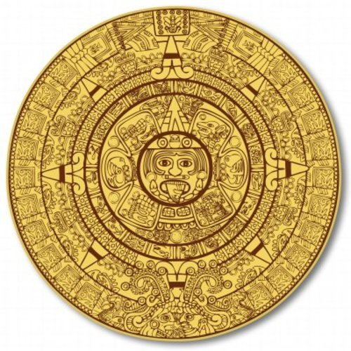 Mayan Calendar Car Vinyl Sticker - SELECT SIZE - Afbeelding 1 van 1