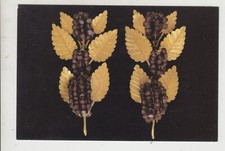 cartolina nuova non viaggiata "orecchini in oro con granati"